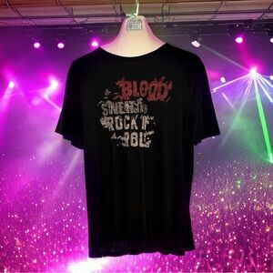 Unworn - John Varvatos USA light, cool “Blood, Sweat & Rock n Roll” t-shirt